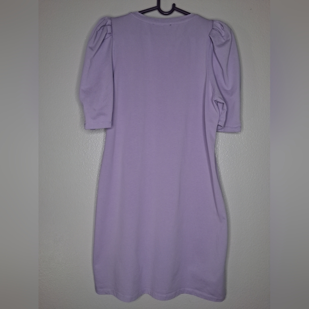 Tuckernuck Pomander Place Lavender Purple Puff Stella Dress Size Large - Picture 3 of 15